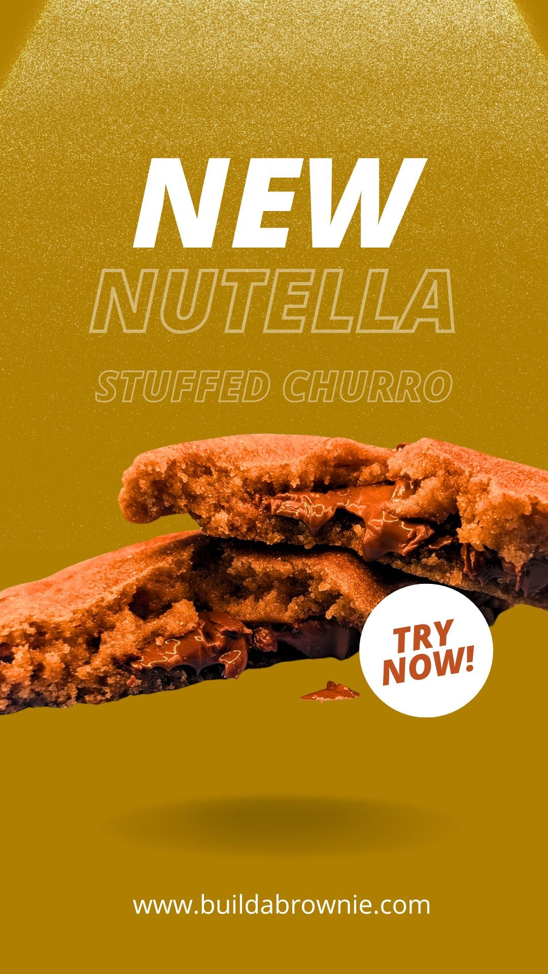 Nutella Stuffed Churro Cookie