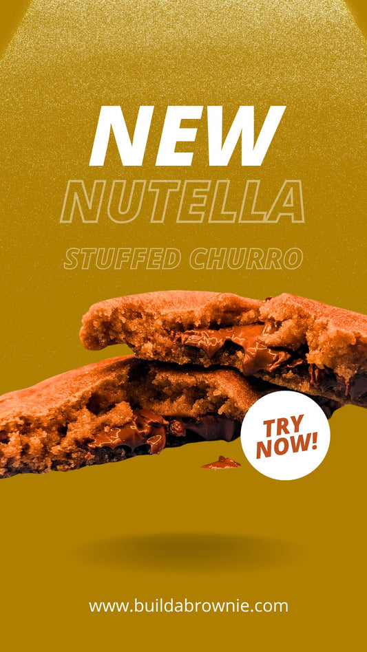 Nutella Stuffed Churro Cookie